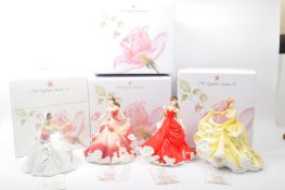 THE ENGLISH LADIES CO - FOUR BONE CHINA FIGURINES - NOS