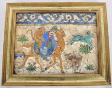 PERSIAN MIDDLE EASTERN POTTERY TILE