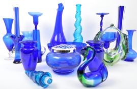 COLLECTION OF 20TH CENTURY STUDIO ART GLASS