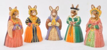 ROYAL DOULTON BUNNYKINS BOXED FIGURES - HENRY VIII WIVES