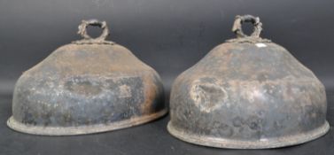 BRISLINGTON HOUSE MENTAL ASYLUM SILVER PLATED MEAT CLOCHES