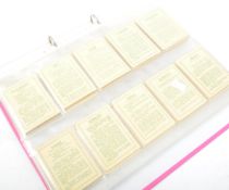 COLLECTION KENSITAS SILK EMBROIDERED FLOWER CIGARETTE CARDS