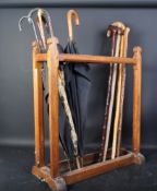 GENTLEMAN'S STICK STAND WITH WALKING STICKS
