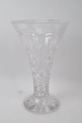 WATERFORD CRYSTAL NOS GLASS LISMORE STATEMENT VASE