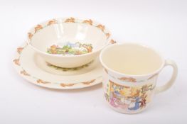 FIVE PIECES OF ROYAL DOULTON BUNNYKINS - ALL BOXED