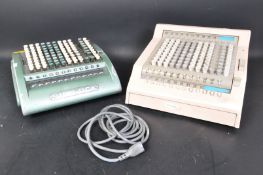 TWO VINTAGE SUMLOCK COMPTOMETERS