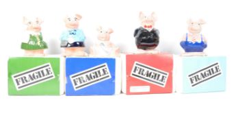 SET OF FIVE ORIGINAL WADE NATWEST PIGS