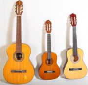 THREE VINTAGE ACOUSTIC GUITARS
