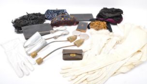 COLLECTION OF 19TH CENTURY AND LATER LADIES ACCESSORIES
