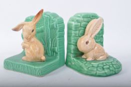 1950S RETRO VINTAGE SYLVAC BUNNY BOOKENDS