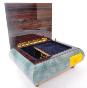 ITALIAN FLORAL MUSICAL JEWELLERY BOX