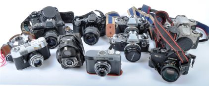 MIXED COLLECTION OF VINTAGE FILM CAMERAS