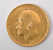 KING GEORGE V 1912 22CT GOLD FULL SOVEREIGN