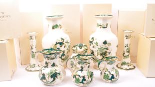 MASONS - CHARTREUSE - BOXED CANDLESTICKS - HYDRA JUGS - VASES