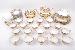 VINTAGE 20TH CENTURY COBALT & BLUE TEA SERVICE SET