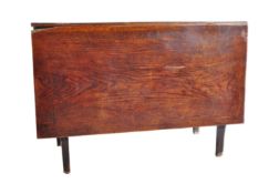 18TH CENTURY GEORGE III ELM WOOD GATE LEG DINING TABLE