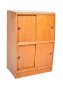 MID CENTURY TEAK WOOD RETRO SIDE CABINET BOOKCASE