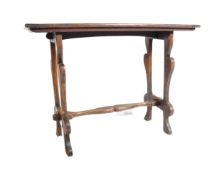 1920S CAROLEAN REVIVAL BEECH WOOD WRITING TABLE