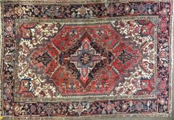 MID 20TH CENTURY PERSIAN ISLAMIC HERIZ FLOOR CARPET RUG