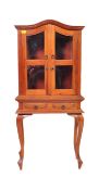 20TH CENTURY MAHOGANY CABINET ON STAND