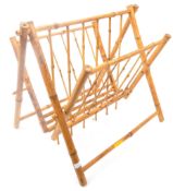 VINTAGE ITALIAN MANNER 1970S BAMBOO MAGAZINE RACK