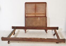 EARLY 20TH CENTURY BERGERE MAHOGANY SINGLE BED