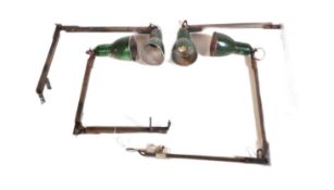 MATCHING SET OF FOUR RETRO INDUSTRIAL LAMP LIGHTS