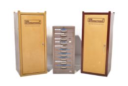 WIN INTERNATIONAL METAL SHOP DISPLAY STORAGE CABINETS