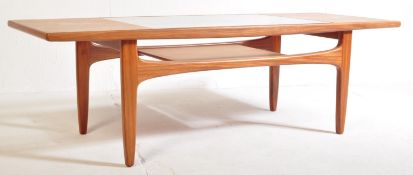 G PLAN FRESCO - 1960S TEAK & GLASS COFFEE TABLE