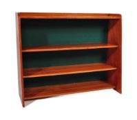 MID CENTURY TEAK WOOD BOOKCASE CABINET