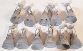 MATCHING SET OF ELEVEN MOUNTABLE PENDANT LIGHTS