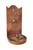 ARTS & CRAFTS COPPER CHAMBER STICK CANDLESTICK