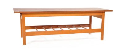 MID CENTURY TEAK COFFEE TABLE