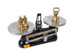 J W TOWERS & CO LTD - PAIR OF VINTAGE WEIGHING SCALES
