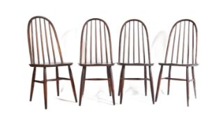 ERCOL QUAKER BEECH & ELM WINDSOR DINING CHAIRS