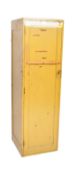 VINTAGE RETRO YELLOW PEDESTAL CABINET