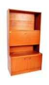 MID CENTURY TEAK WOOD UPRIGHT DRINKS CABINET SIDEBOARD