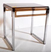 VINTAGE MID 20TH CENTURY GLASS & METAL COFEE TABLE