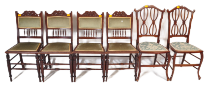 COLLECTION OF 19TH CENTURY MAHOGANY DINING CHAIRS