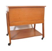 BRITISH MODERN DESIGN - MID CENTURY TEAK ARNOLD SEWING BOX