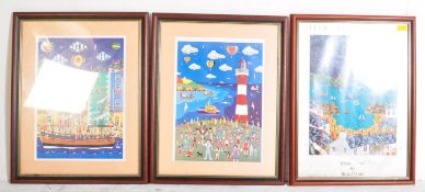 BRIAN POLLARD - 1999 SIGN PRINT AND TWO OTHERS