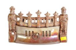 VINTAGE 20TH CENURY PEARLESCENT FIRE PLACE FRONT