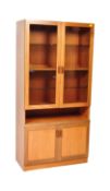 MID CENTURY G-PLAN TEAK WOOD DISPLAY CABINET BOOKCASE