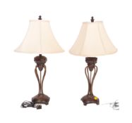 PAIR OF ART DECO STYLE TABLE LIGHT LAMPS871