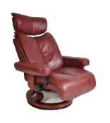 CONTEMPORARY EKORNES STRESSLESS STYLE ARMCHAIR