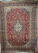 LARGE 20TH CENTURY CENTRAL PERSIAN ISLAMIC KASHAN FLOOR RUG