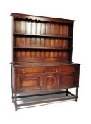 1920S JACOBEAN REVIVAL SOLID OAK WELSH DRESSER