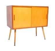 1950'S RETRO MID CENTURY WALNUT SCHOOL CUPBOARD