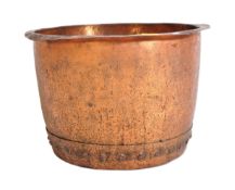 19TH CENTURY LARGE VICTORIAN LOG BASKET COPPER