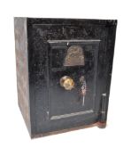 VICTORIAN JOHN PORT OF MANCHESTER CAST IRON SAFE WITH KEY